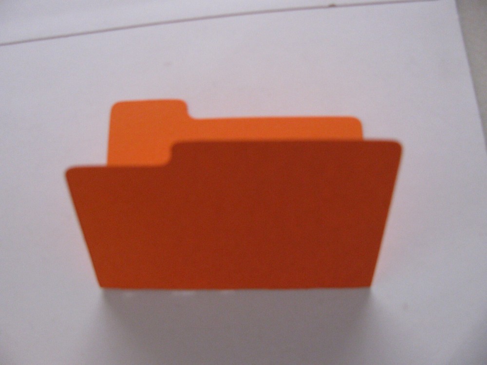 6 MINI FILE FOLDERS Solid Colors Scrapbook, Card Making, Journals NEW