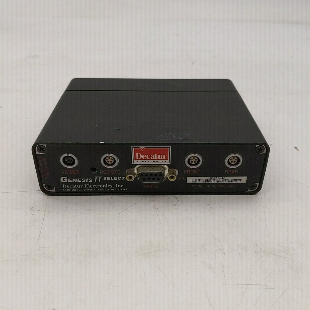 Decatur Genesis II SELECT Ka Band- MPH Radar Untested