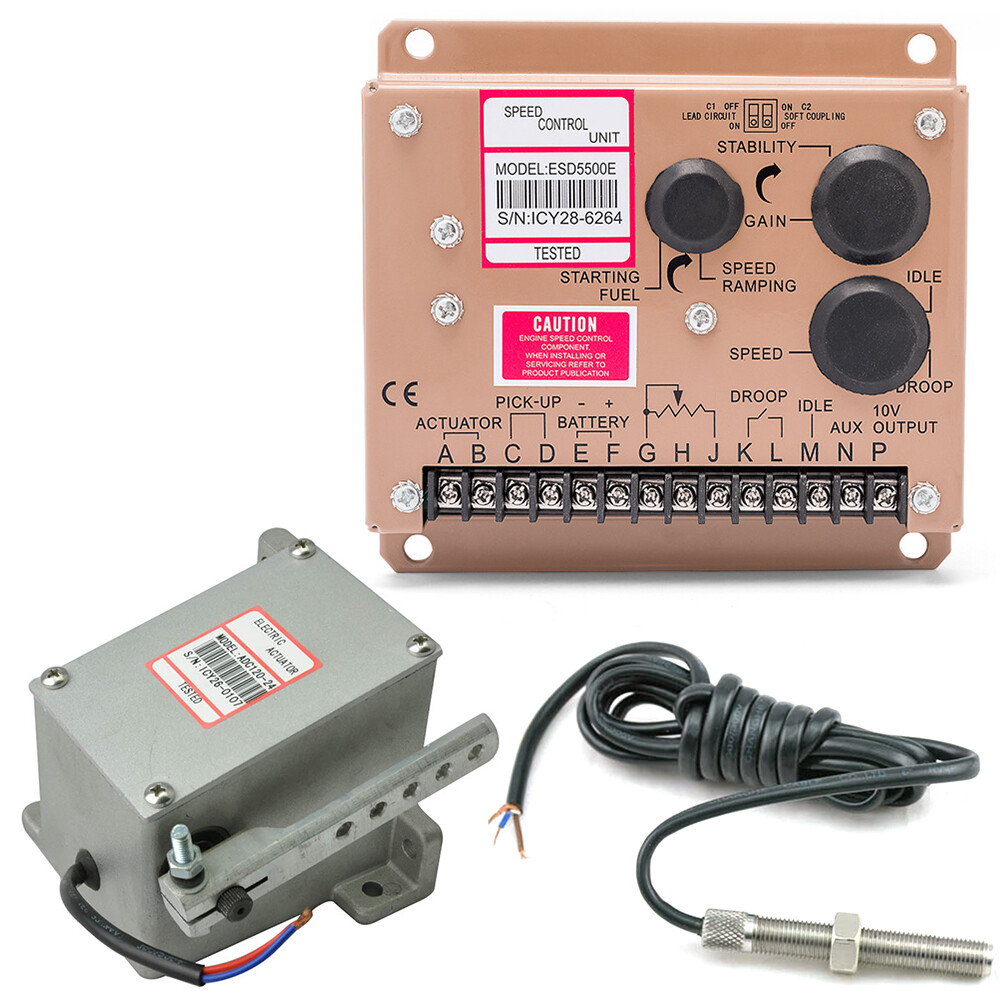 12/24V Electronic Engine Speed Controller Governor ESD5500E Generator Genset US!
