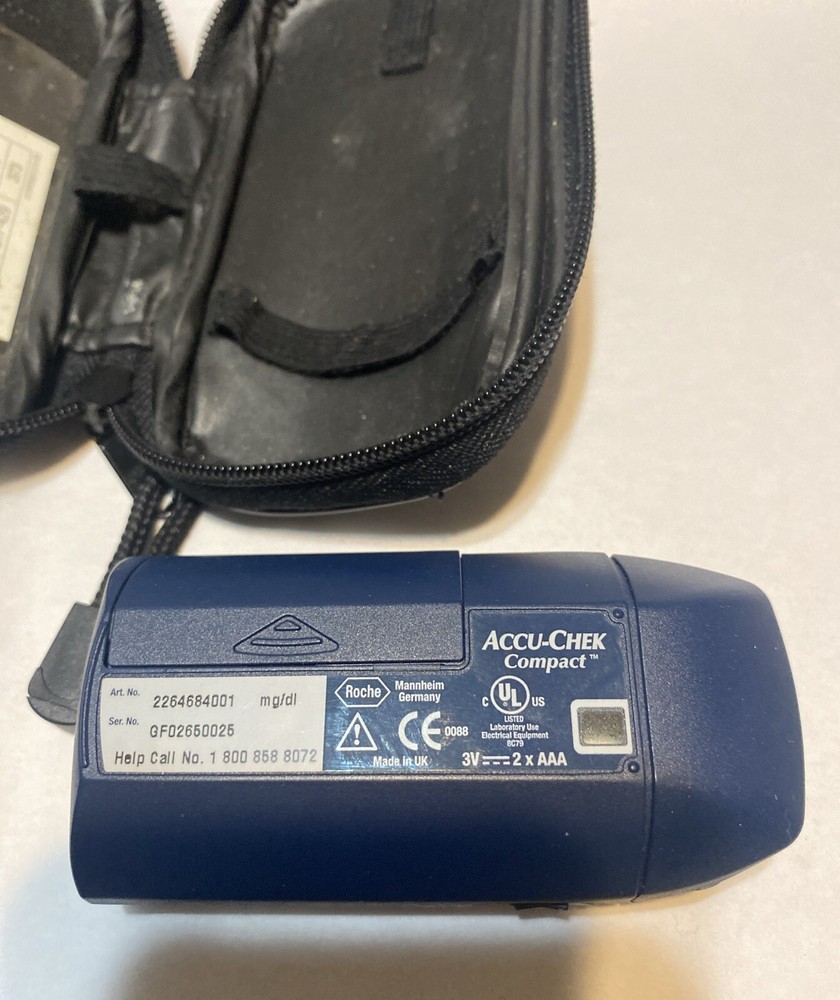 ACCU CHECK COMPACT Blood Glucose Meter Needs Battery Works TT