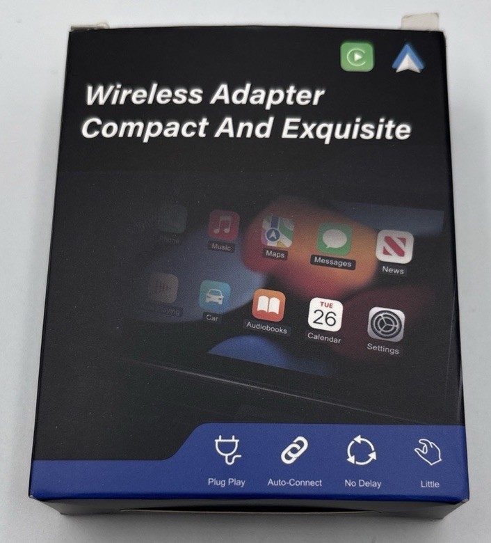 2026 Adapter for iPhone & Android Wired to Wireless CarPlay & Android Auto New