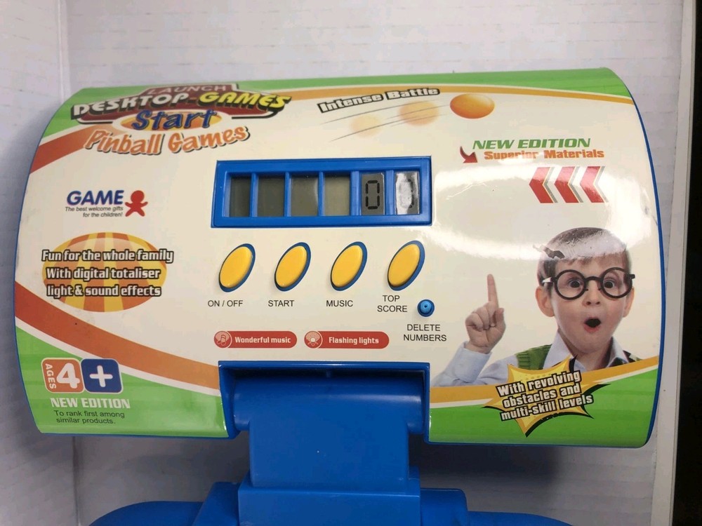 Vintage Tabletop Digital Pinball Machine Arcade Musical Tested - Working