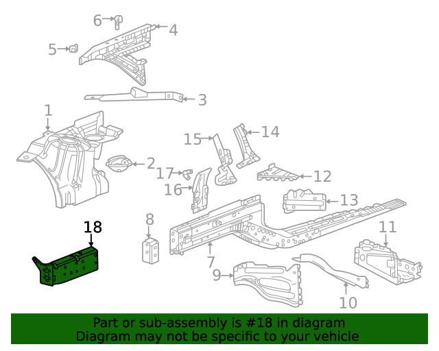 Genuine GM Rail End 84660946