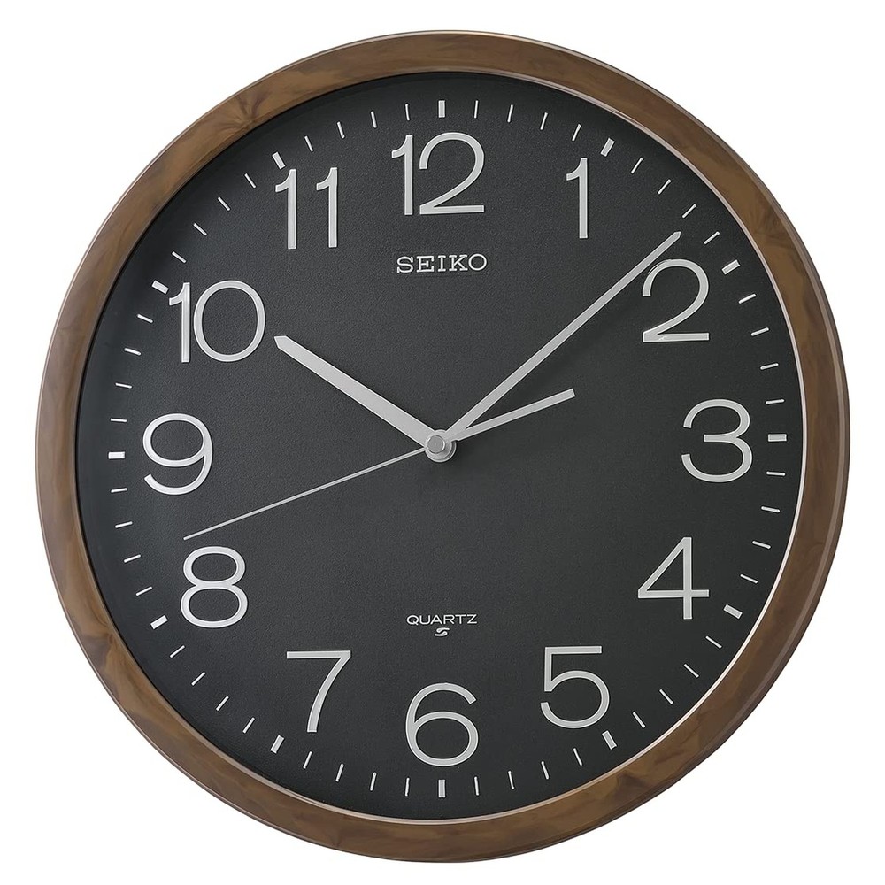 SEIKO Shigato Wall Clock, Black