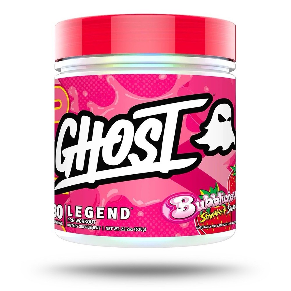 Ghost Energy Drink Bubblicious Strawberry Splash Pre Workout