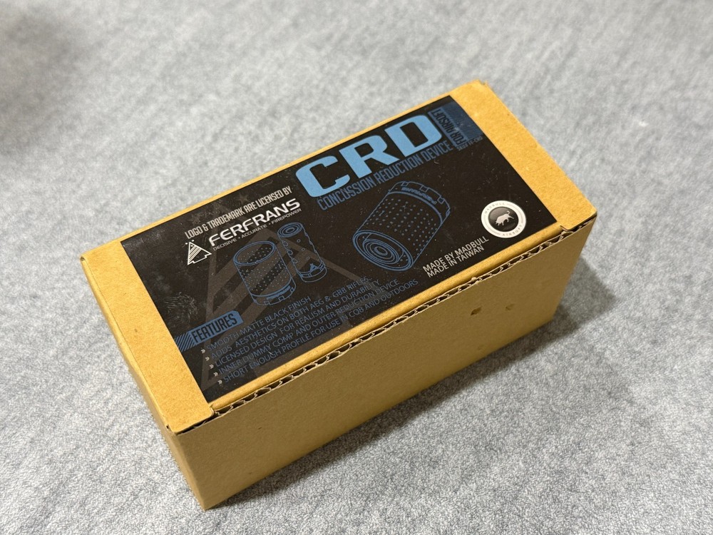 Madbull FERFRANS Licensed Airsoft Dummy CRD 14mm- barrel tip amplifier hider