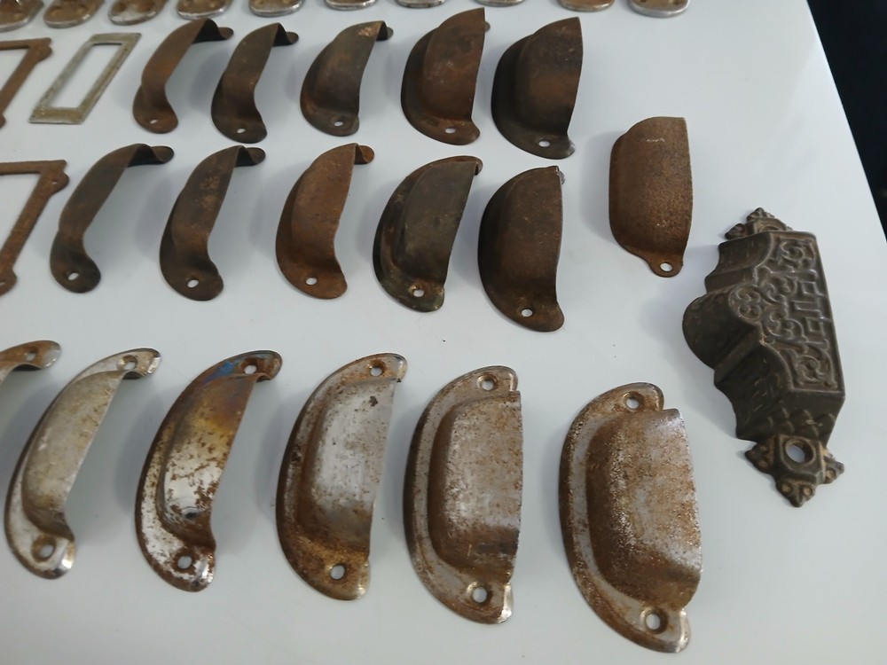 LOT.. CUP DRAWER PULLS, ID PLATES, HEAVY DUTY HARDWARE PULLS, ETC