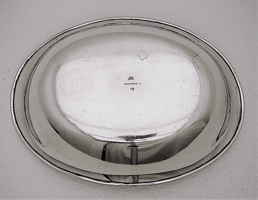 Vienna Austria Solid Silver Vegetable Serving Oval Bowl Hallmrked St. Mayerhofer