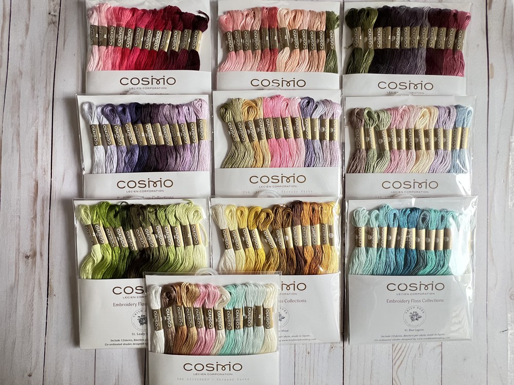 Cosmo embroidery floss pack (12 skein per pack)