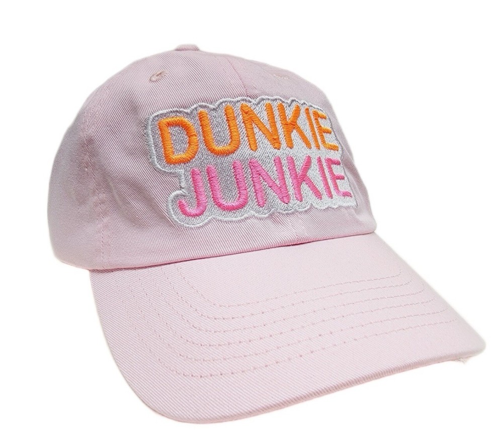 Dunkie Junkie Embroidered Relaxed Fit Unstructured Hook and Loop Cap Hat