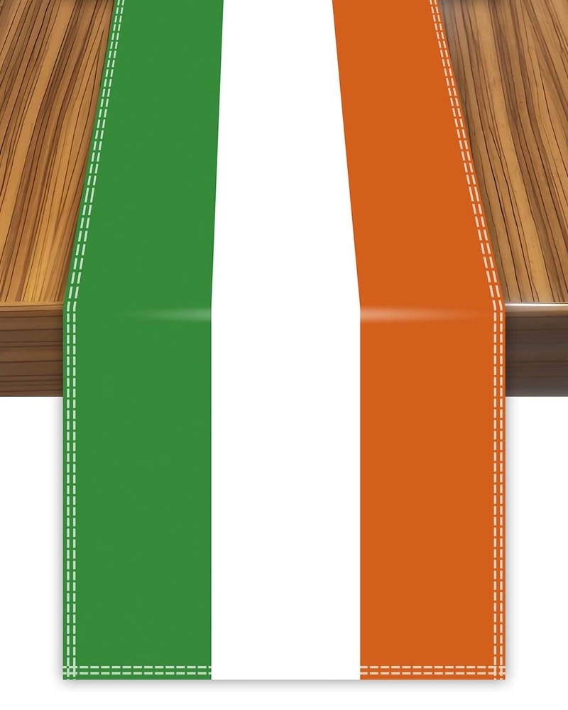 Ireland Table Runner Irish Flag Tablecloth For Dining Home Decor Decoration