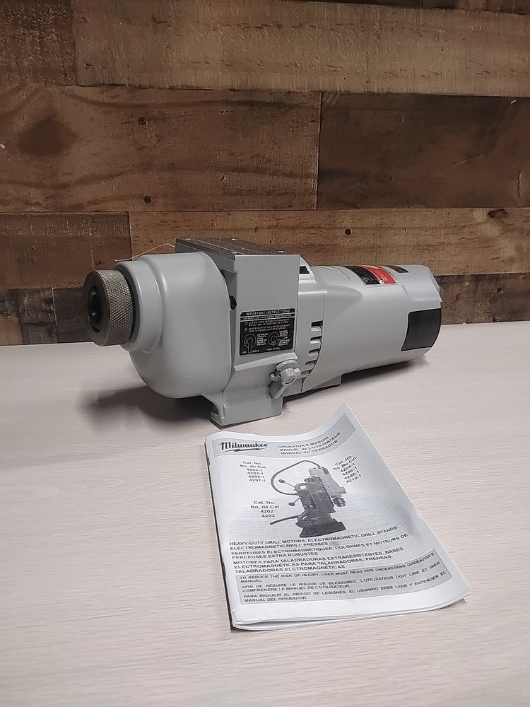 NEW/OPEN BOX MILWAUKEE 4297-1 ELECTROMAGNETIC DRILL MOTOR