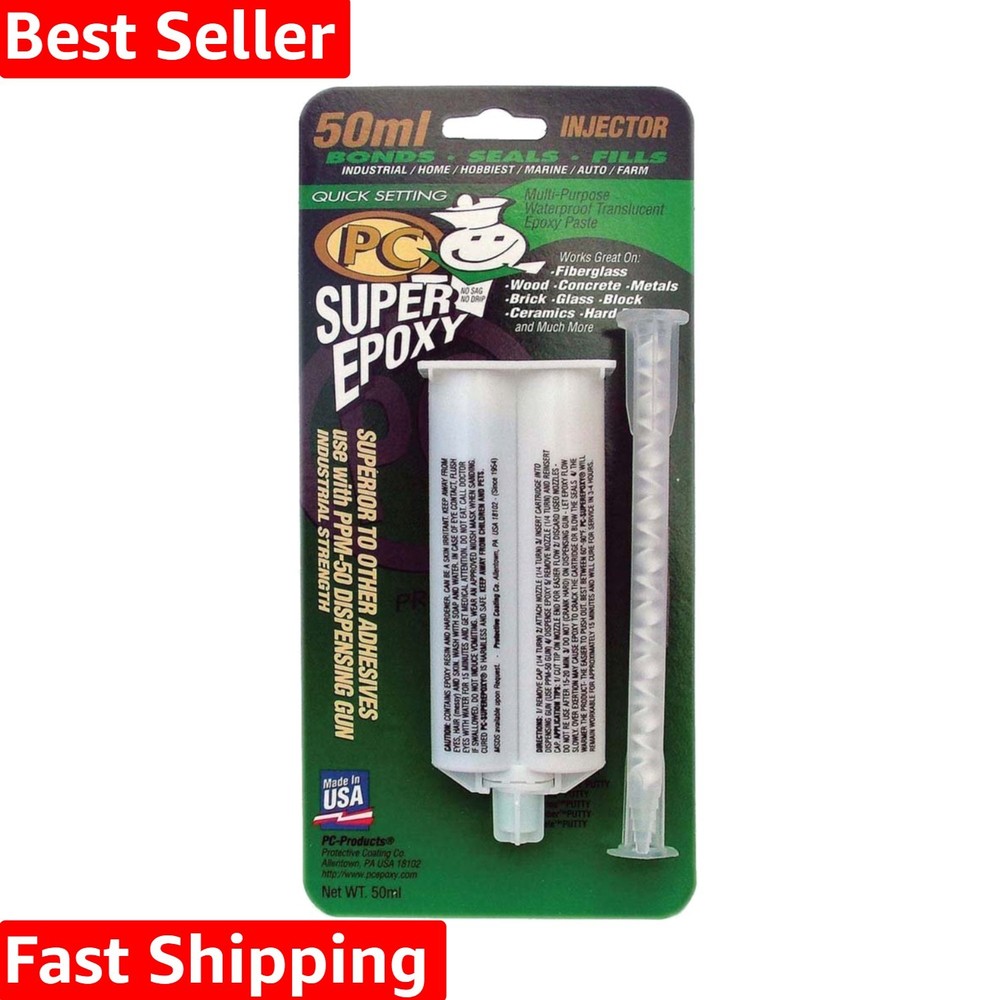 PC-Super Epoxy Adhesive Paste, Two-Part 50ml Cartridge, Translucent