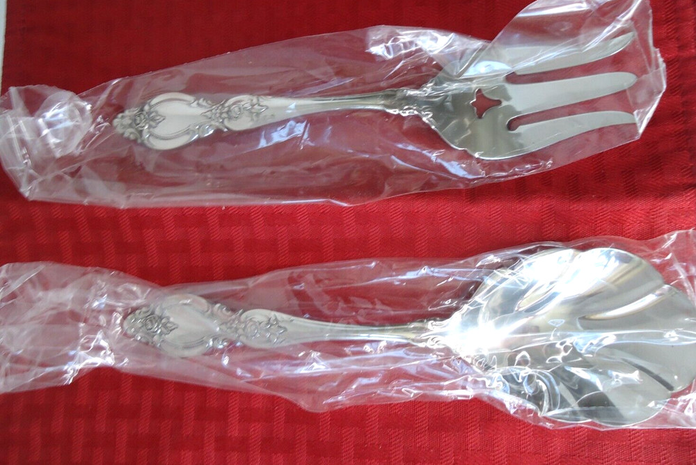 Oneida USA Frederick II 2 Piece Salad Serving Set StainlessFlatware  E4A