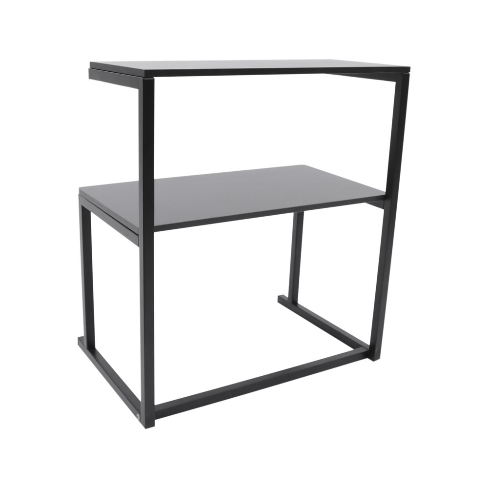 Iron Printer Stand Desk Shelf Storage Home Office 3 Tier Computer Organizer