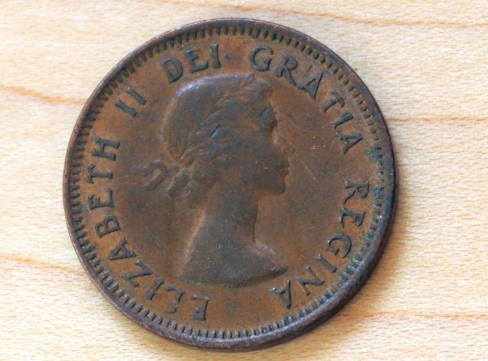 1953 Canada 1 Cent NSF Elizabeth II