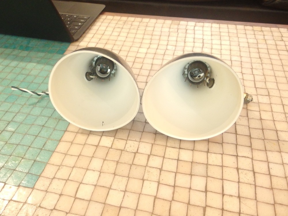 Vintage Mid Century Lightolier Lytespan Bells - Work