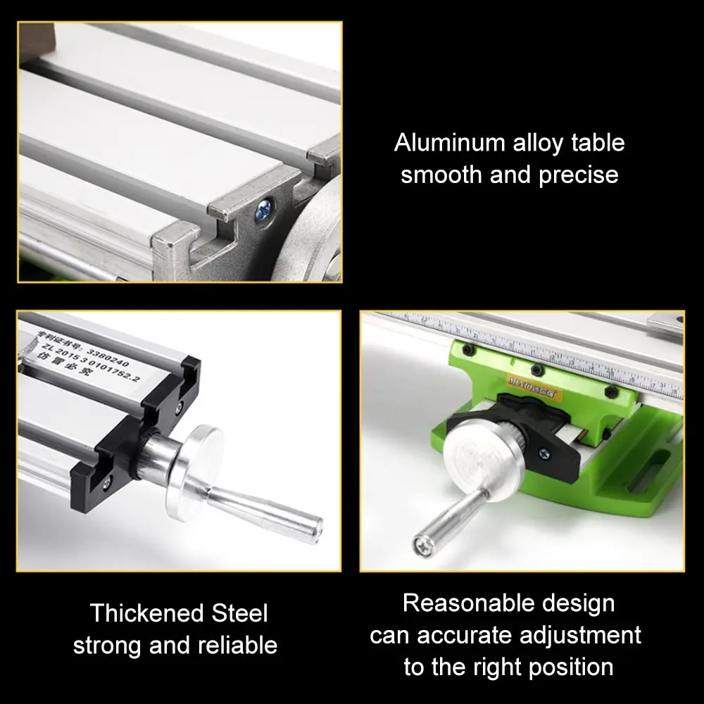Worktable Milling Machine Working Slide Table Vise Fixture Adjustment Worktable
