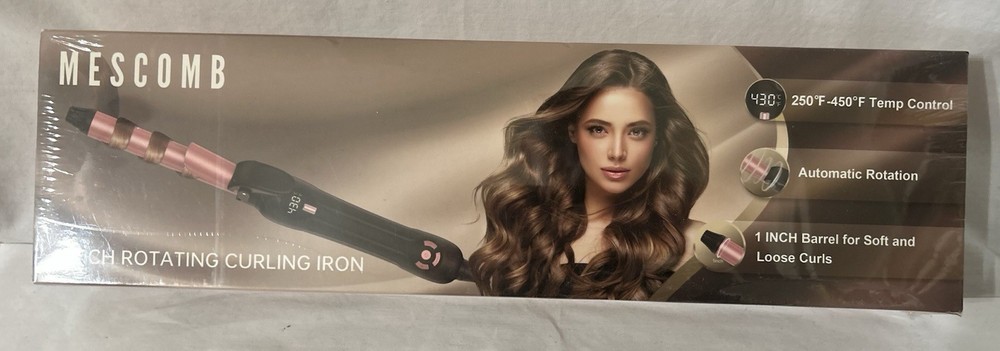 MESCOMB ROTATING CURLING IRON 1 INCH AUTOMATIC CURLING IRON #D006