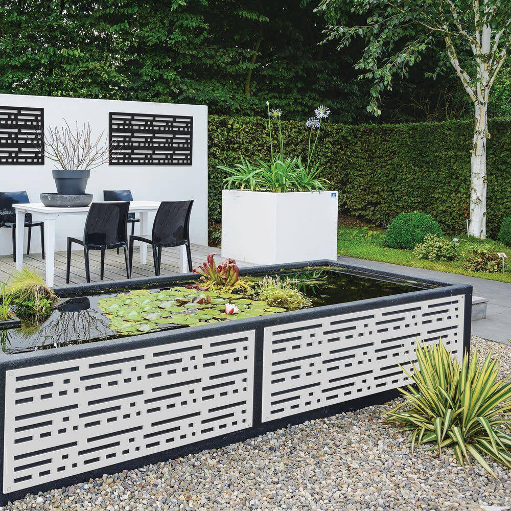 2 Ft. X 4 Ft. Morse White Polypropylene Decorative Screen Panel