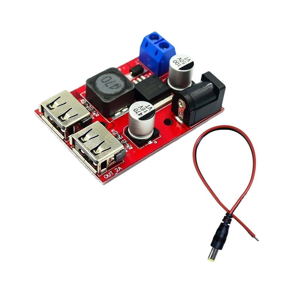 Stepdown Module 9V, 12V, 24V, 36V to 5V Output Current 3A Reliable Regulator