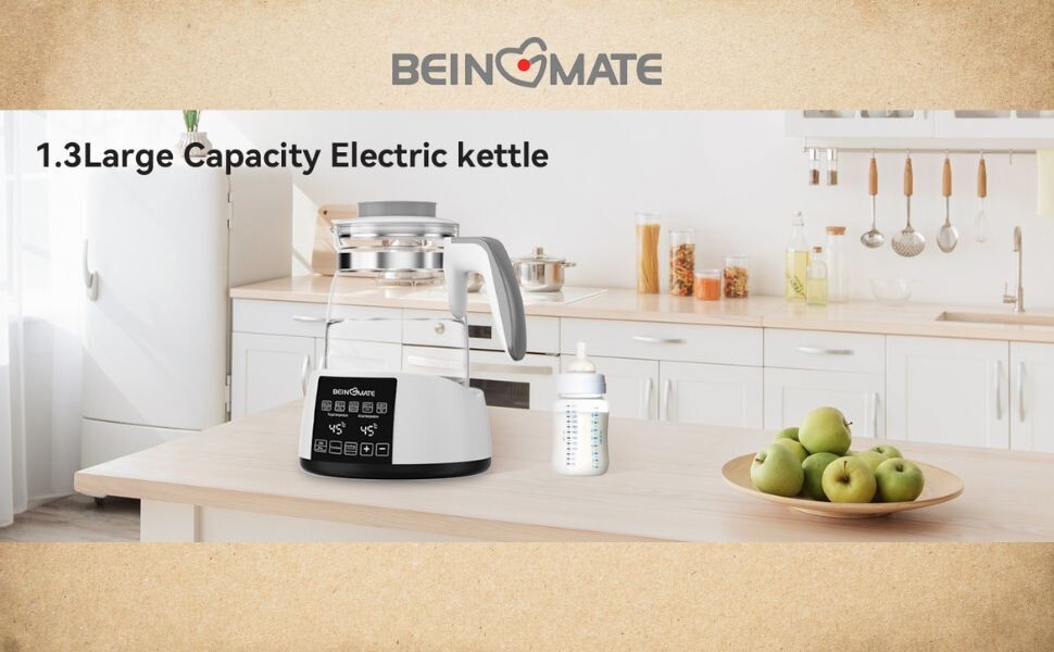 Smart Electric Kettle with Precise Temperature Control, 45-100°C Multi-Use, 1.5L