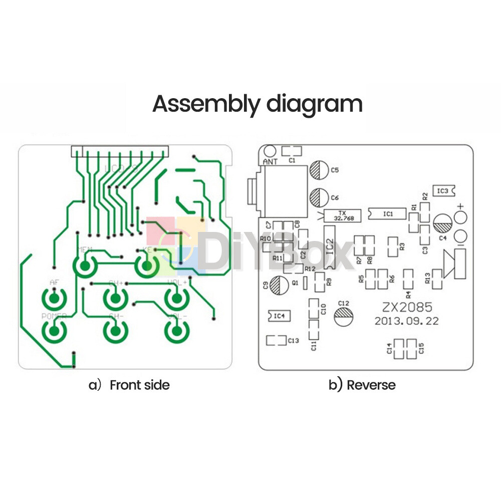 Programming Digital Stereo Radio Kit Electronic Skill Teaching Practice DIY Kits