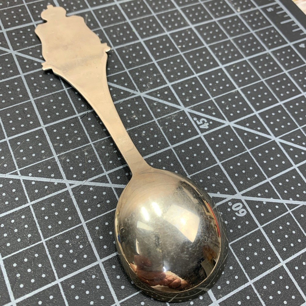 Vintage Danmark Denmark Souvenir Spoon Crown Shield Crest