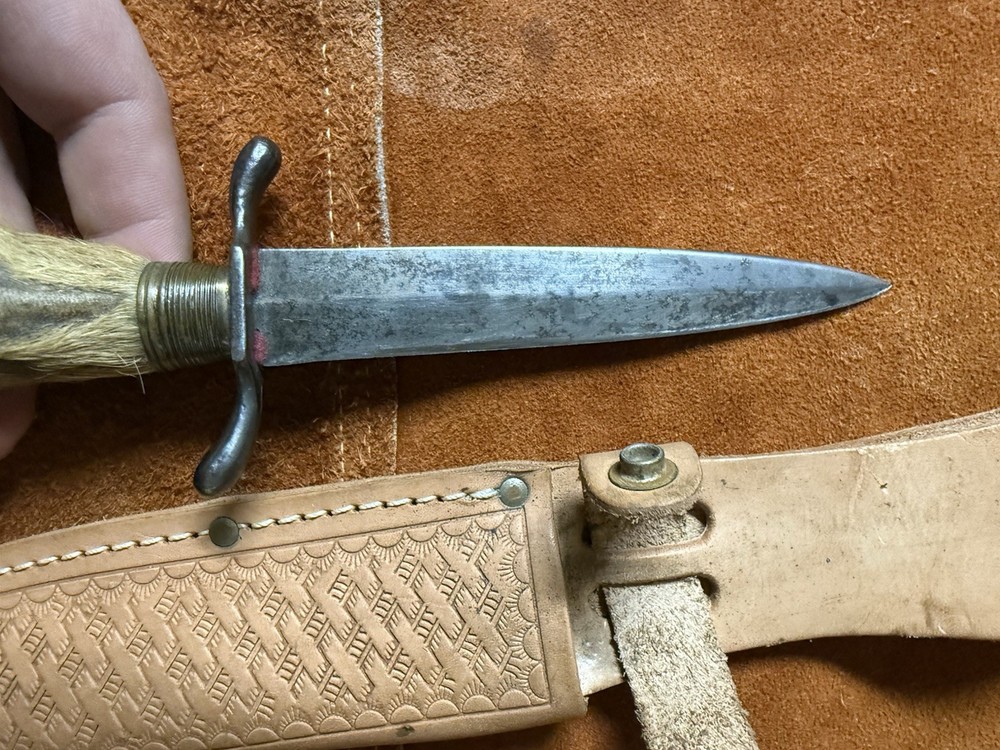 Vintage German stag foot dagger ￼