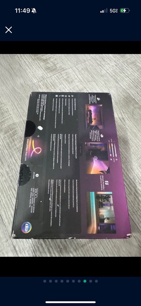 Philips Hue Bluetooth Gradient Ambiance Smart Lightstrip 2m/6ft Base Kit with...