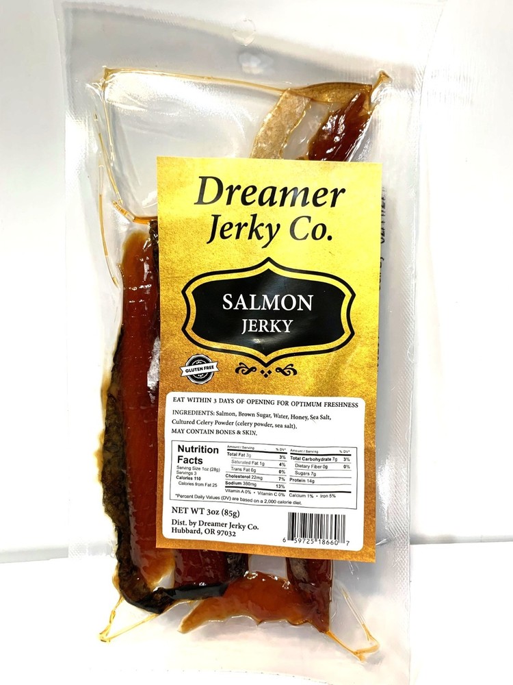 Dreamer Salmon Jerky - 3oz - NEW