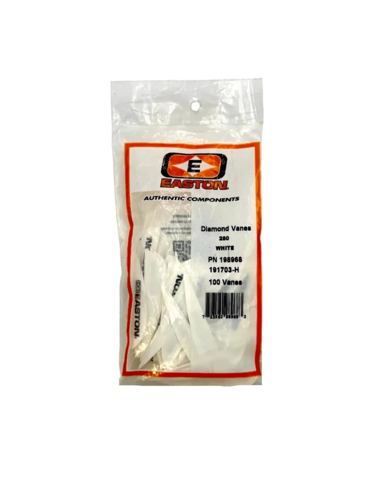 Easton Diamond Vanes - 280 White 100pk