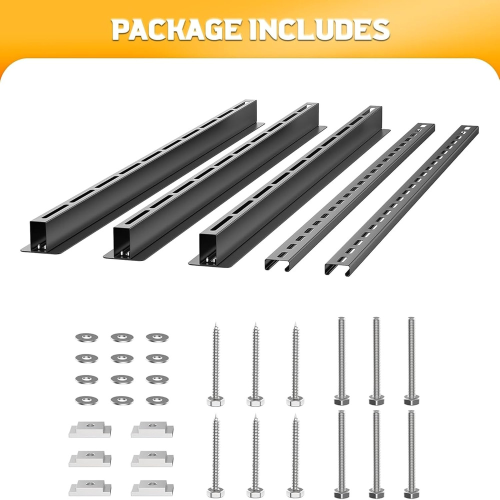 Overhead Tote Storage Rail System, Garage Ceiling Bin Storage Rack Heavy Duty Ad