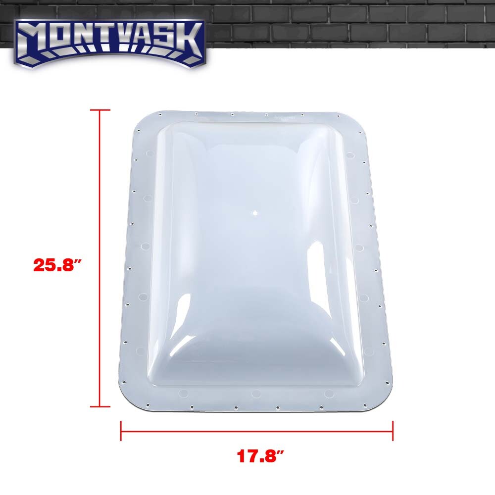 RV Skylight Cover Exterior 17.5" X 26.75" White Camper Skylight Replacement