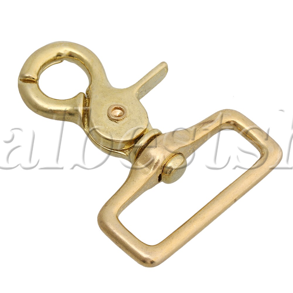 Brass Trigger Snap Hooks Lobster Clasps Swivel Trigger Snap Hooks for Straps Bag