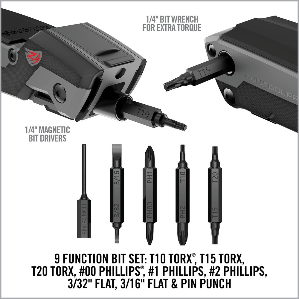 Real Avid Gun Tool Pro, 30-in-1 Gun Multitool for Shotgun Rifles | Includes