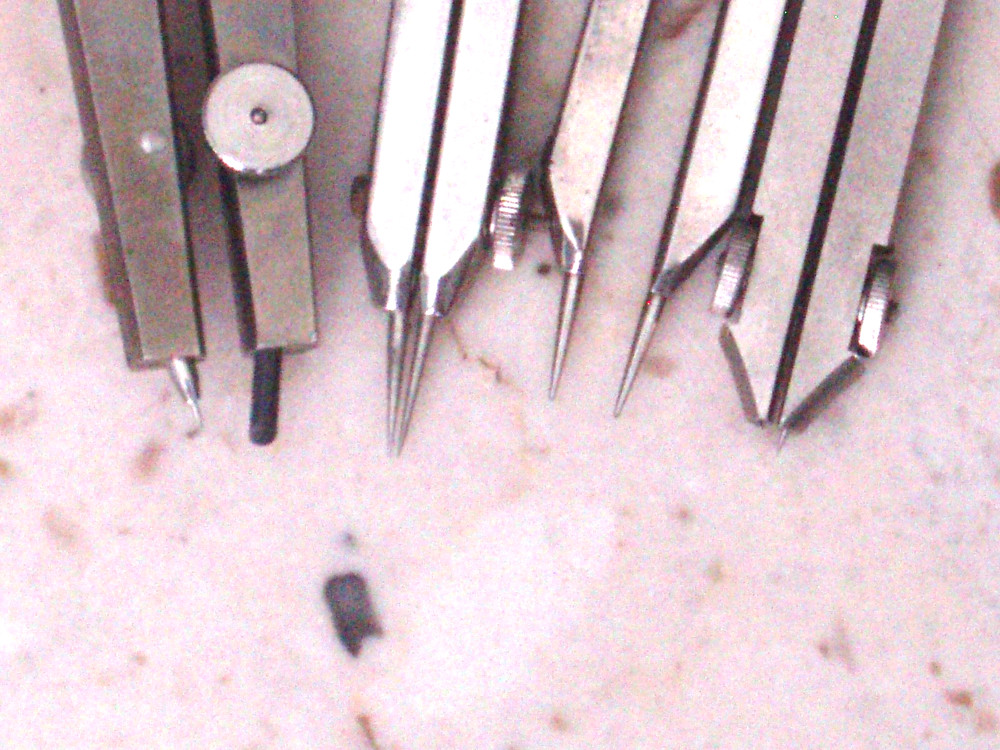 Vintage Compass Lot Drafting Engineering Tools Pickett, Ionic, Post, Germany