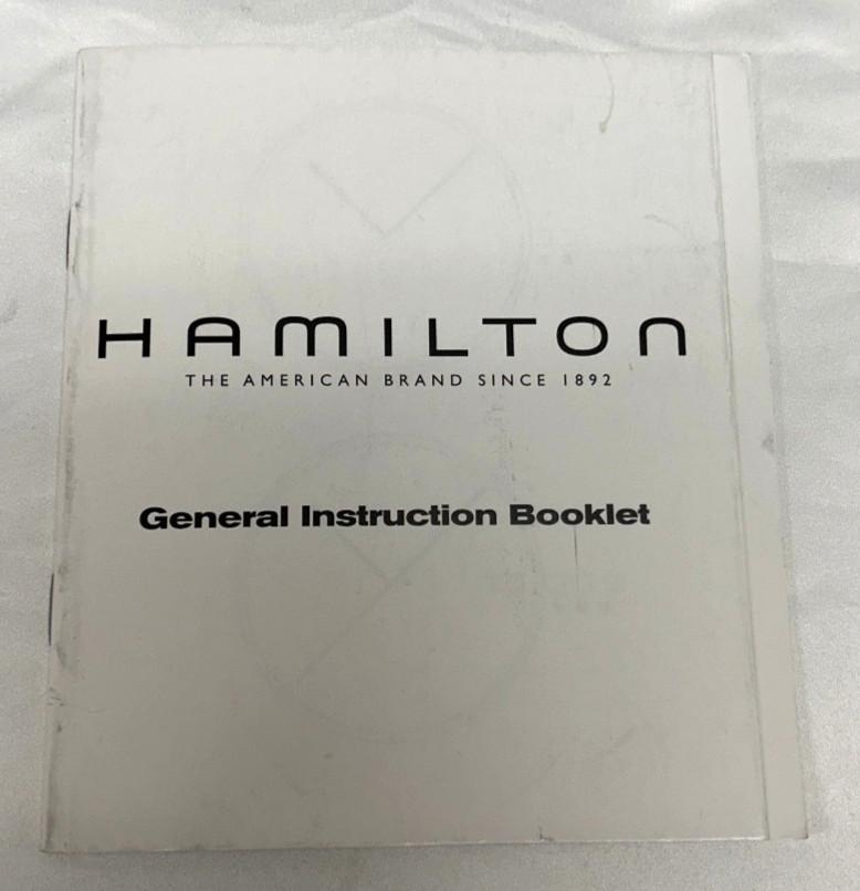 Hamilton General Instructions Booklet