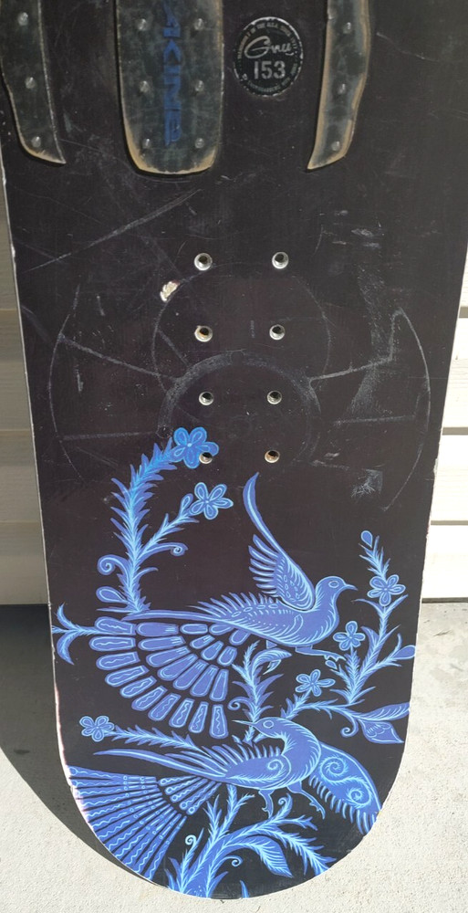 Gnu Mervin Barrett Christy Snowboard Deck ONLY 153cm
