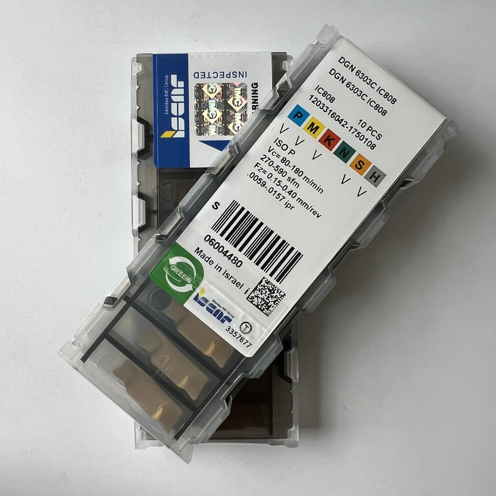 ISCAR / DGN6303C IC808 / Industrial indexable carbide inserts 10 Pcs