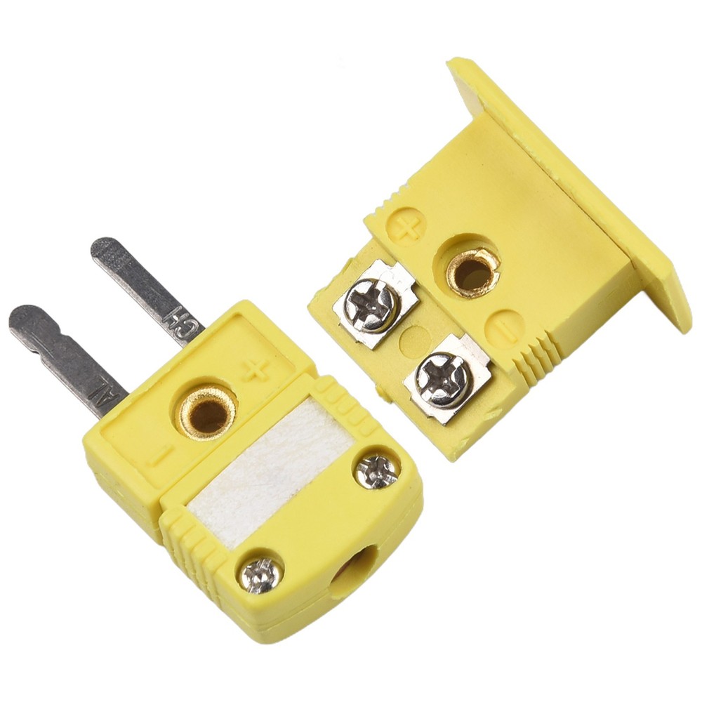 Alloy One-Set K Type Thermocouple Miniature Socket & Panel Mount Plug-Connector