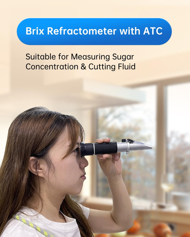 LOHAND Brix Refractometer with Automatic Temperature Compensation(Atc), Precisio