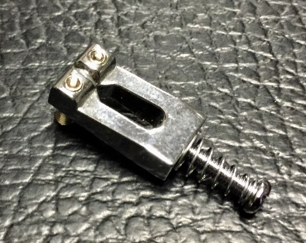 Silvertone Electric Guitar Original Chrome Bridge Saddle