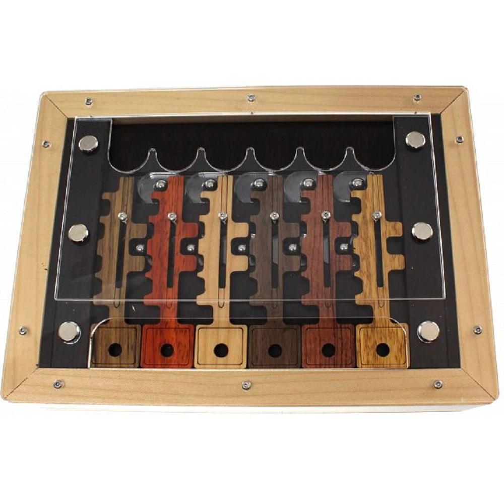 6 Key Puzzle Box - Secret Box Brainteaser Puzzle