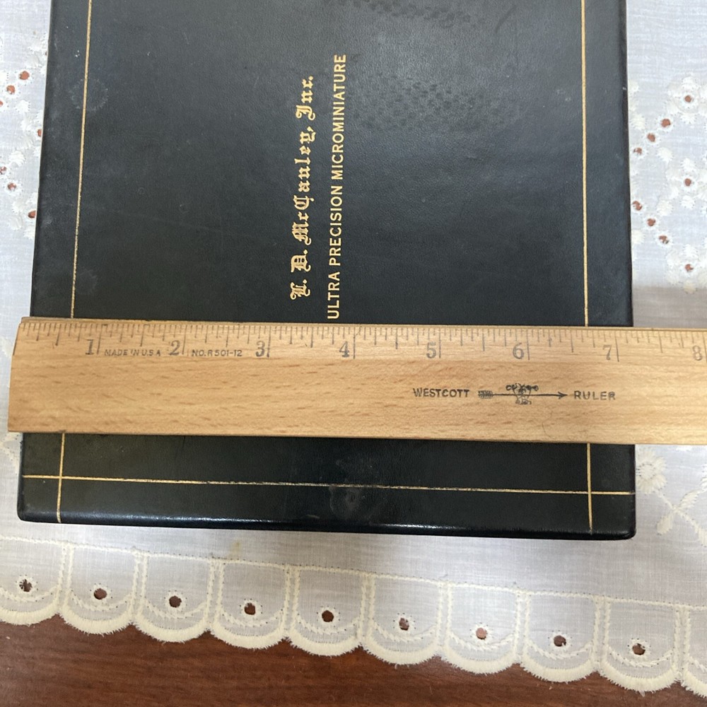 L.D. McCauley Inc Leather Hard Shell Presentation Box Case