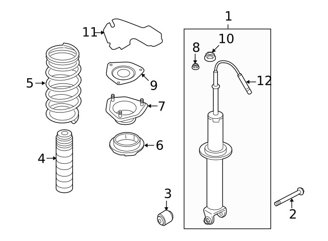Genuine Nissan Mount Insulator 54320-JF03B