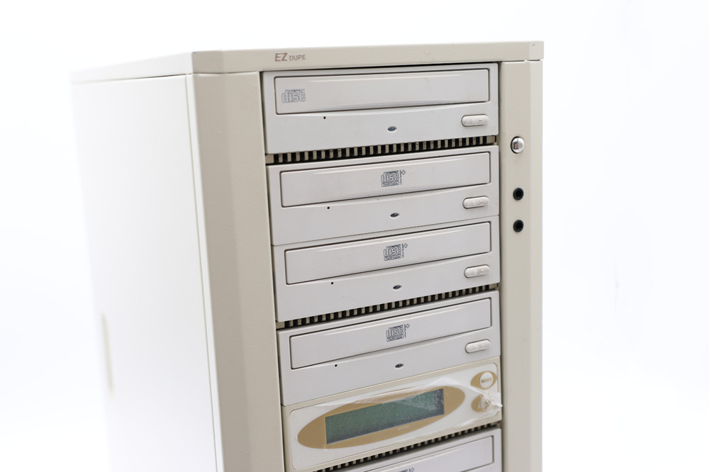 EZ Dupe 10-Bay CD / DVD Duplicator Tower Standalone – Multiple Drives & LCD Cont