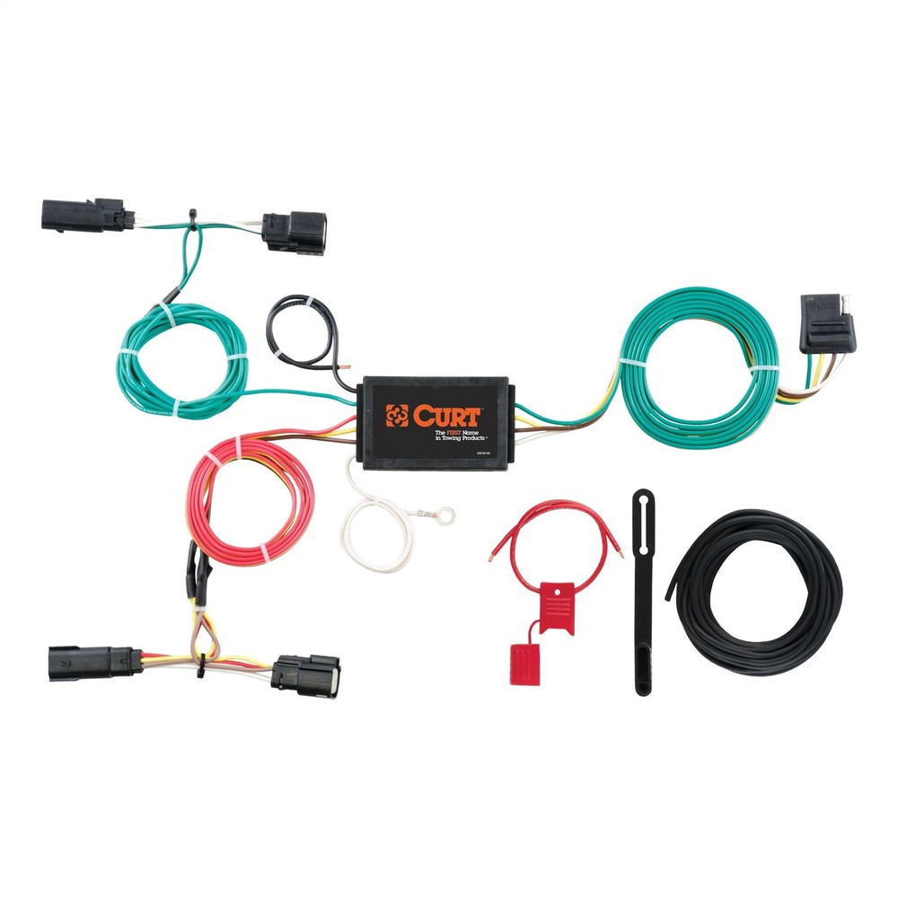 CURT 56292 Custom Wiring Harness, 4-Way Flat for Select Ford Edge Titanium