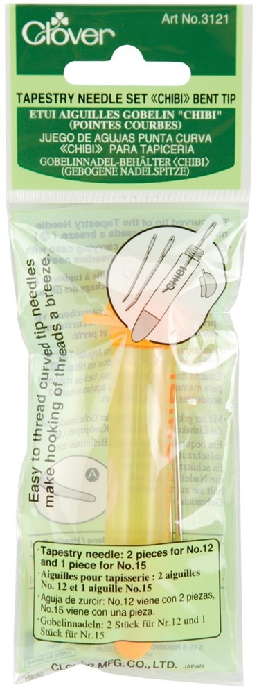 Clover 3121 Chibi Tapestry Needle Set-Size 12/15 3/Pkg (3Pk)