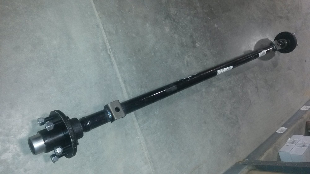 Custom EZ LUBE Axle Trailer 2200# 56.5" with 4 Lug Hub RV Axel Harbor Freight